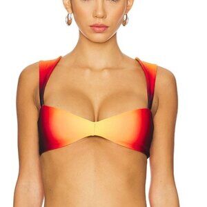 Agua Bendita X REVOLVE Malory Bikini Top in Sunset Ombre sweetheart